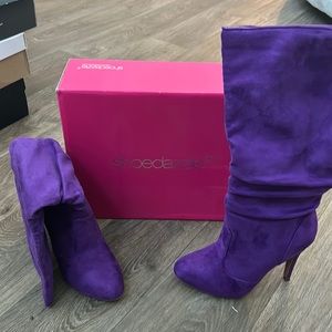 Purple boots